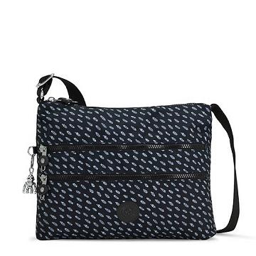 Torba Crossbody Kipling Alvar Printed Czarne Białe | PL 2145AH